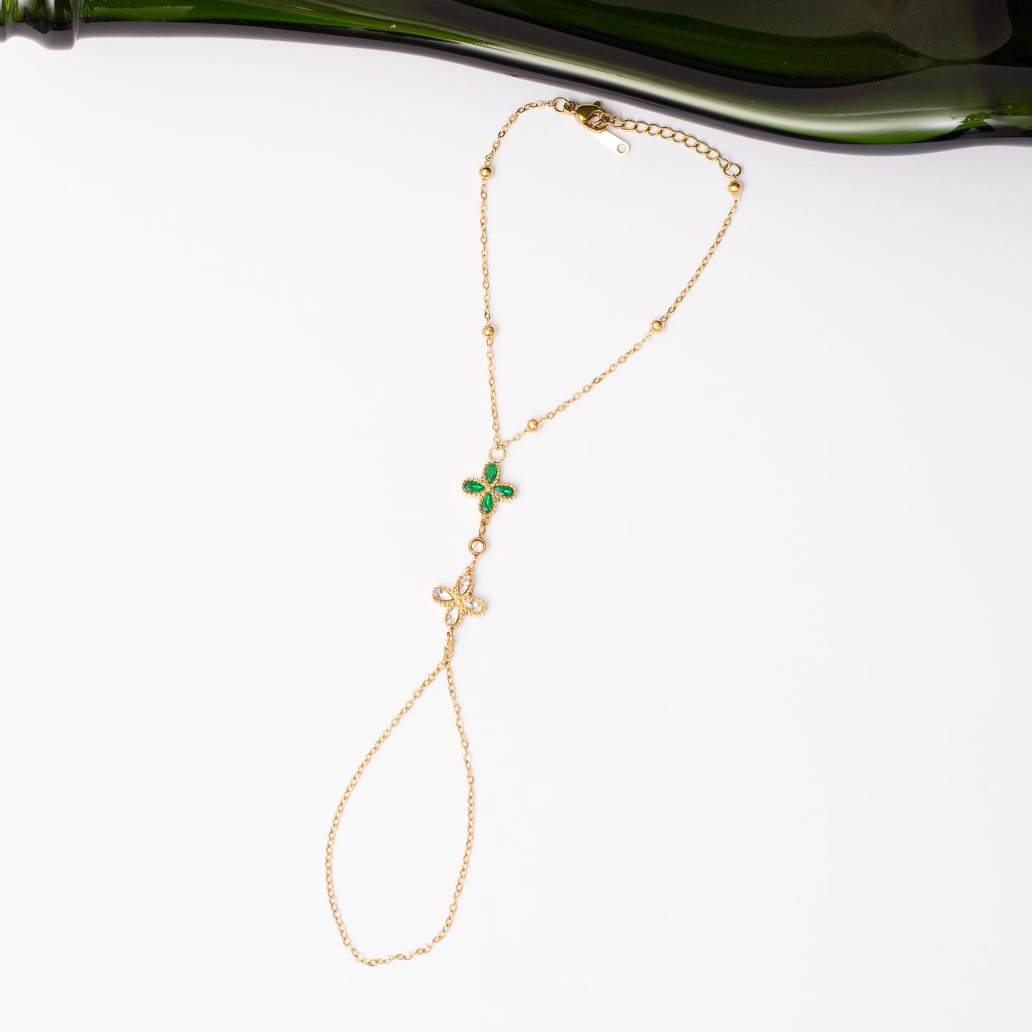 Chaine de mains Link & Glow en acier inoxydable