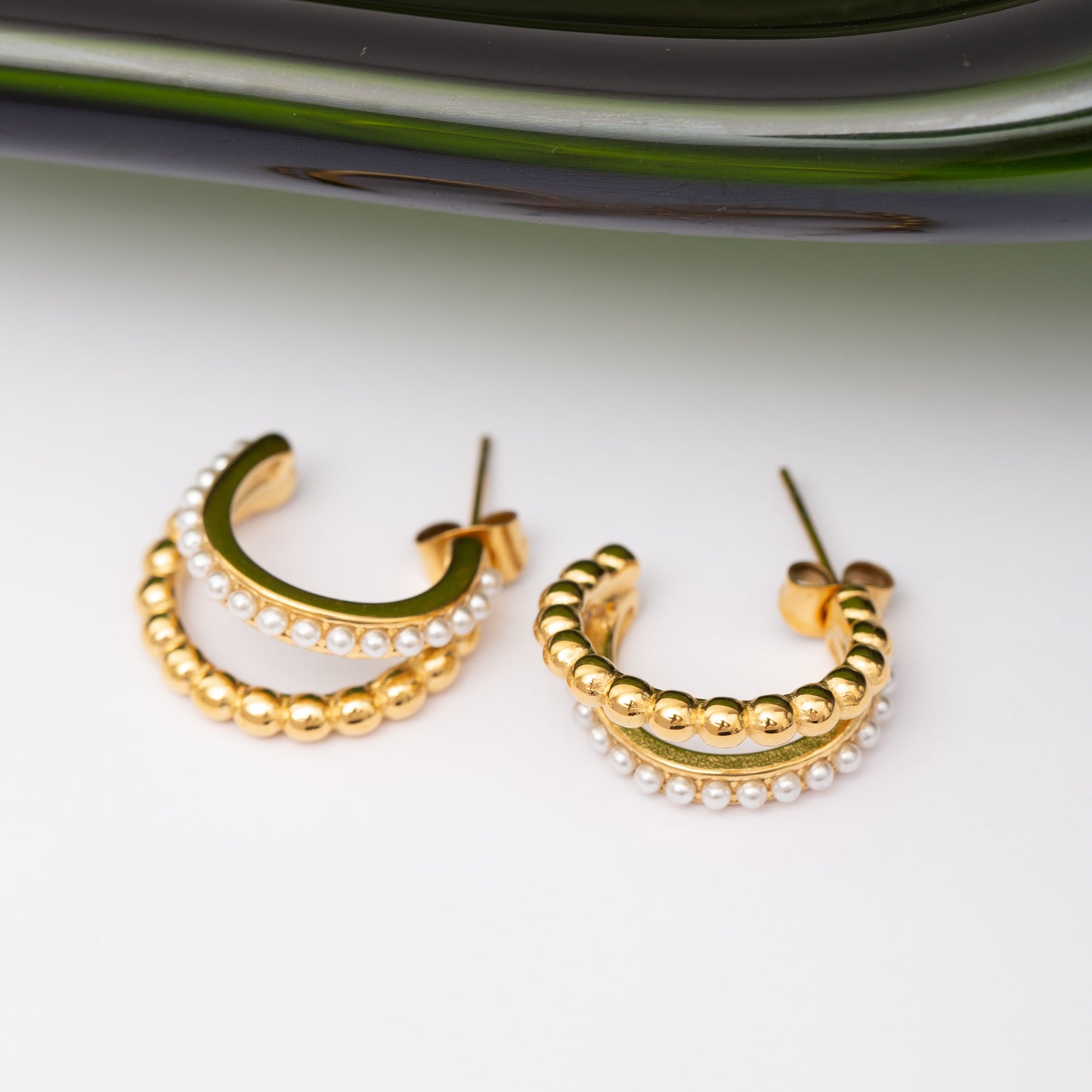 Boucles d'oreilles INOXIA en acier inoxydable