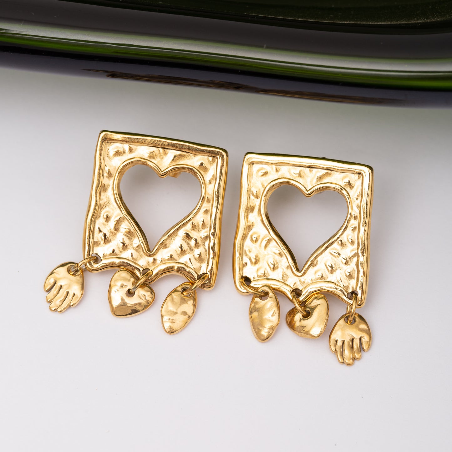 Boucles d'oreilles INOXIA en acier inoxydable