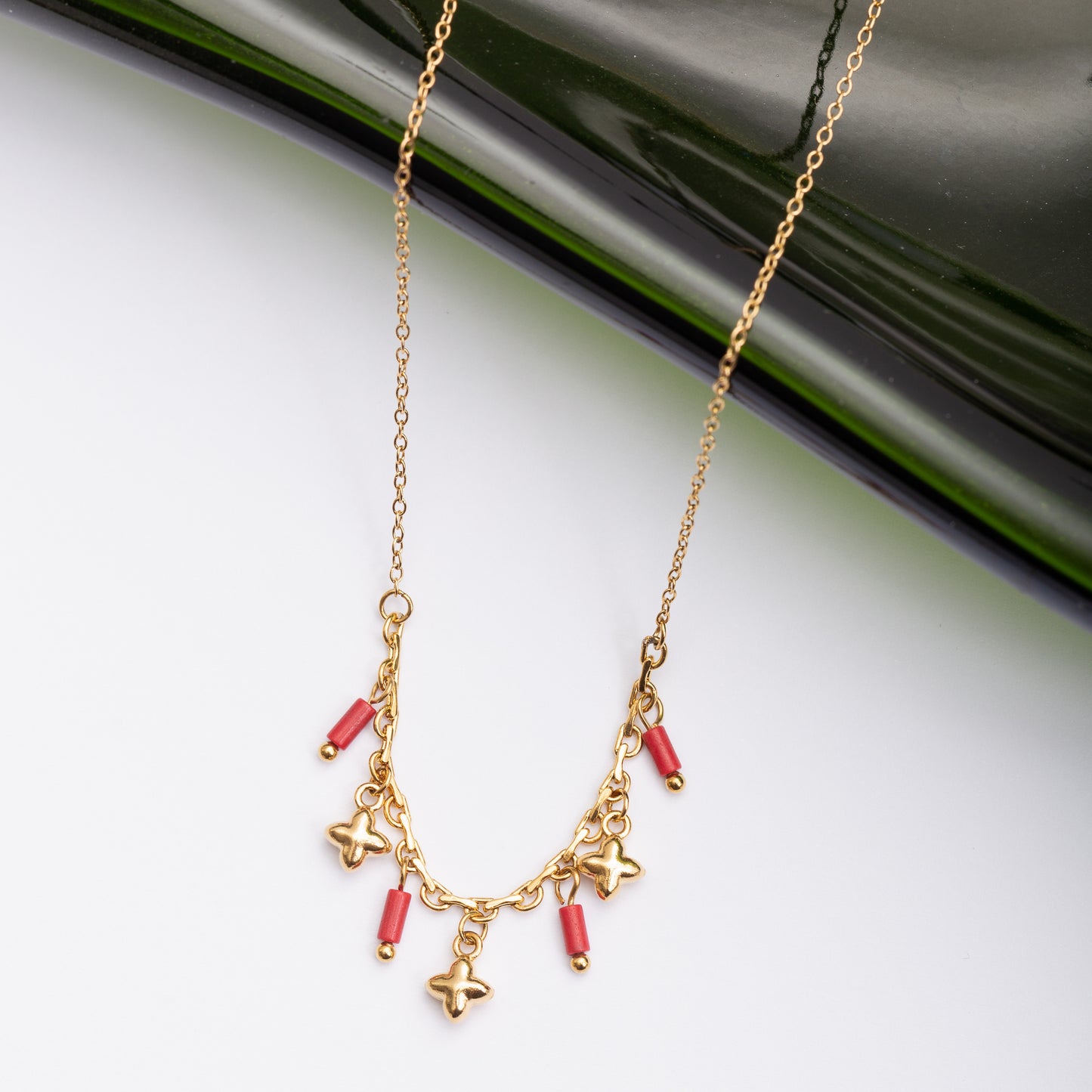 Collier Roséa en acier inoxydable garanti - En promotion