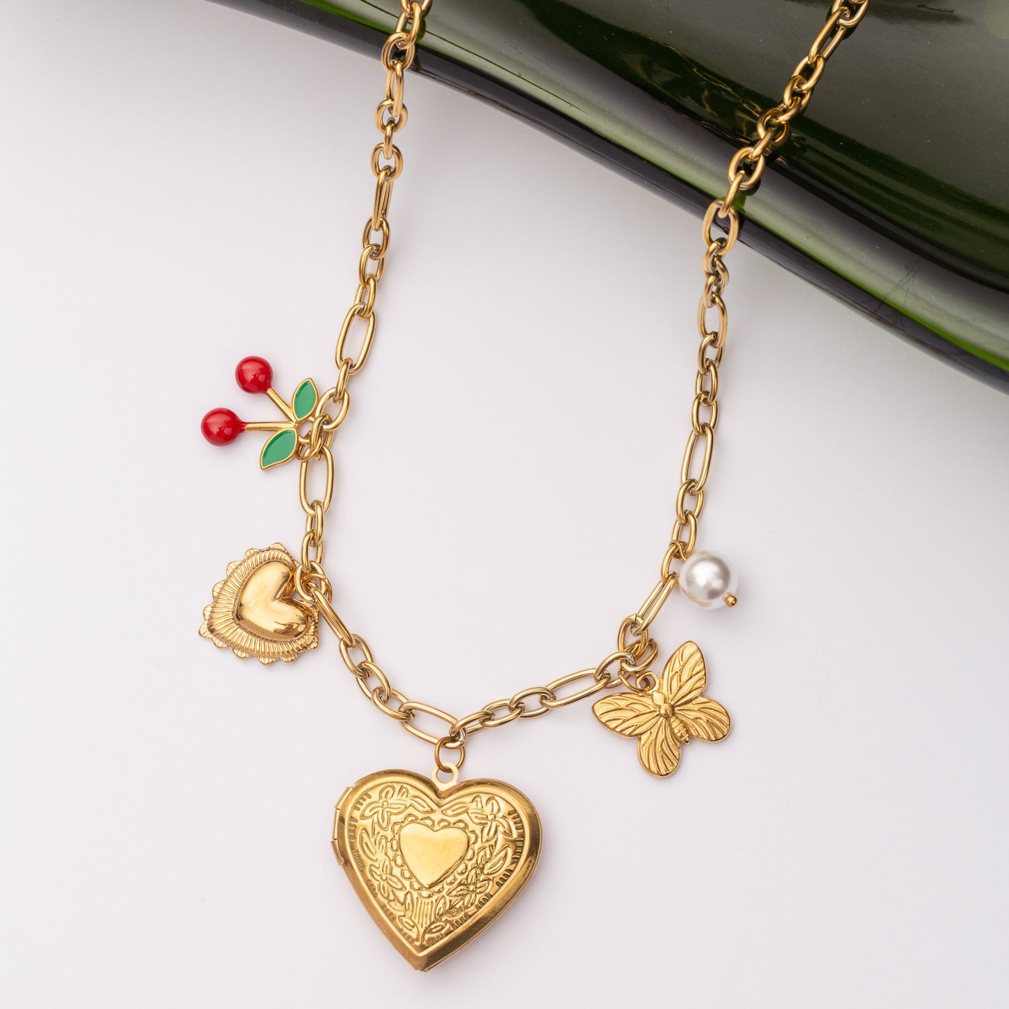 Collier Charms en acier inoxydable garanti