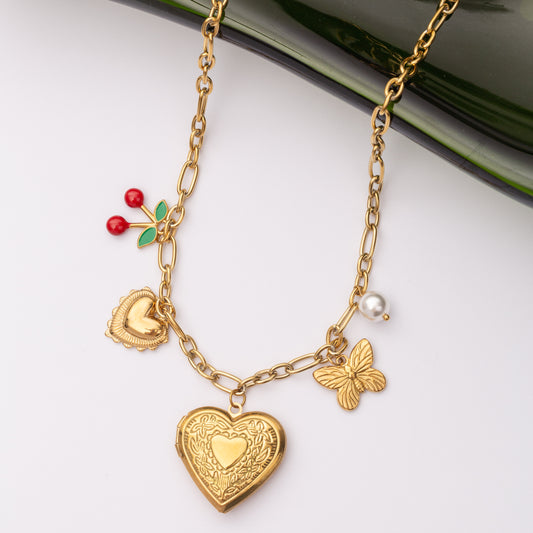Collier Charms en acier inoxydable garanti