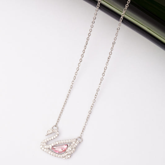 Collier SWAN en acier inoxydable garanti en promotion - Couleur argentée
