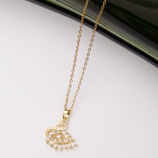 Collier SWAN en acier - Couleur Dorée - En Promotion