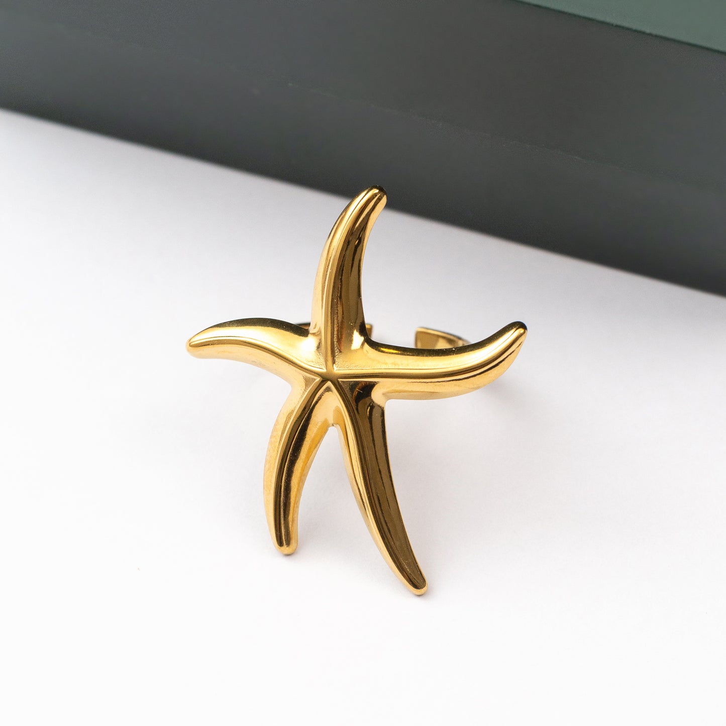 Bague en acier tendance - Taille standard