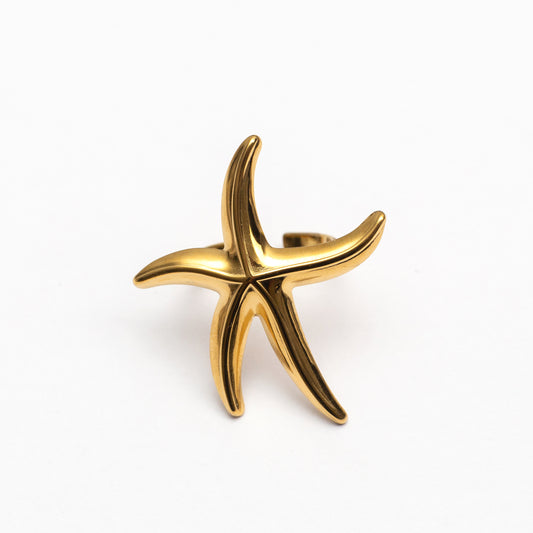 Bague en acier tendance - Taille standard