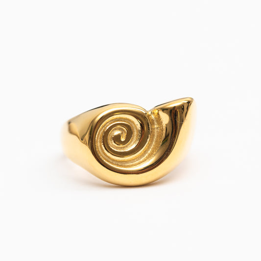 Bague en acier tendance