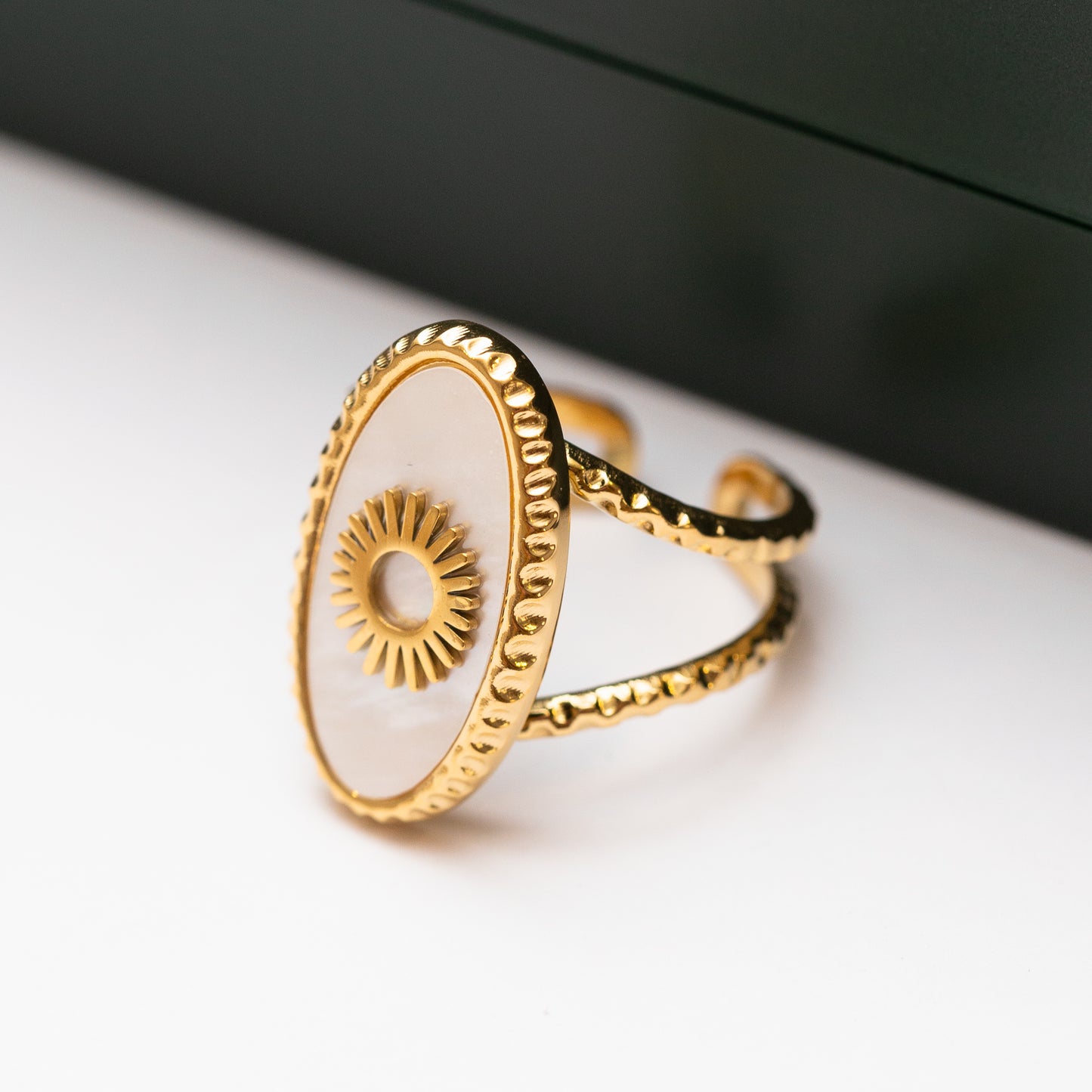 Bague Acier Tendance - Taille standard