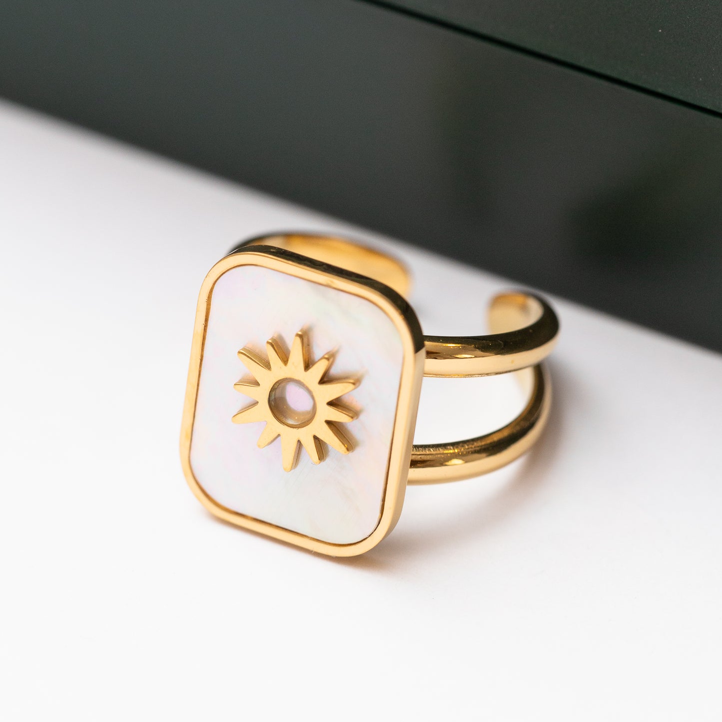 Bague Acier Tendance - Taille standard