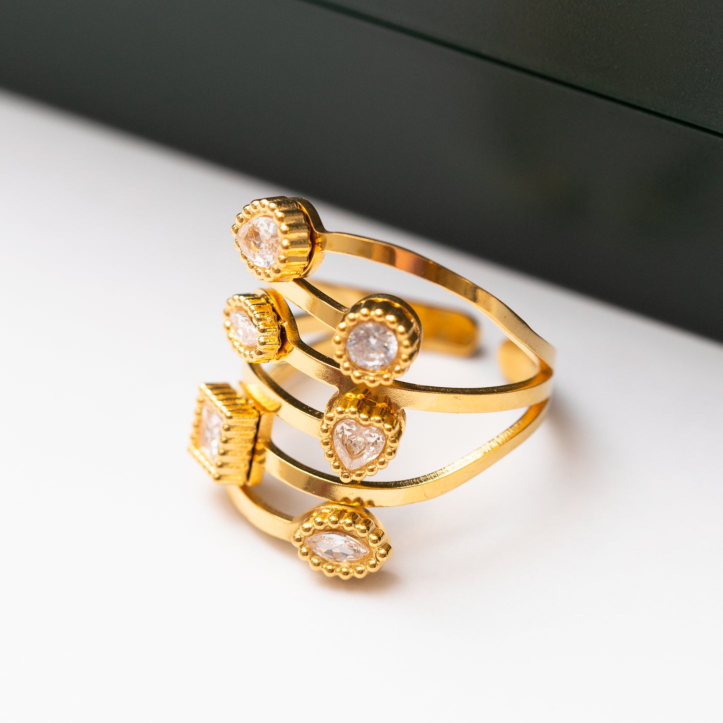 Bague Acier Tendance