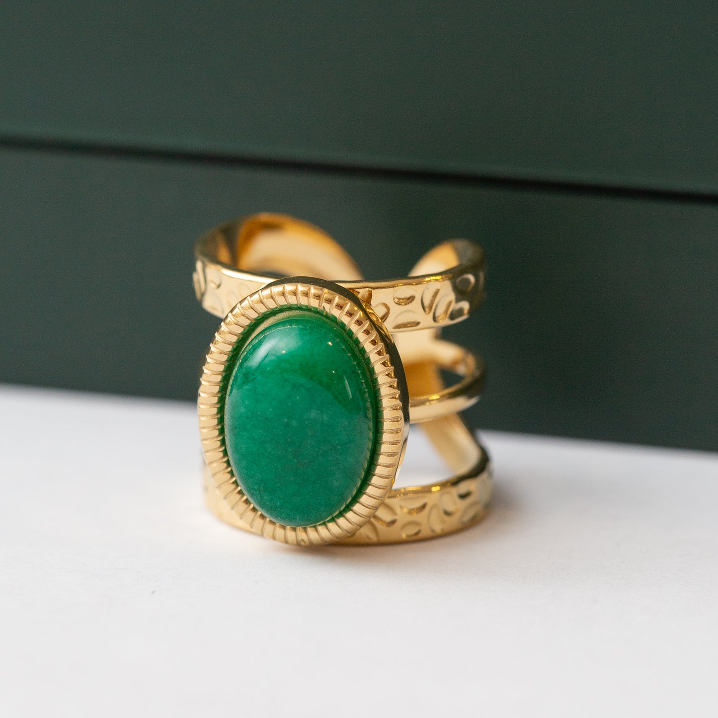 Bague Acier Tendance