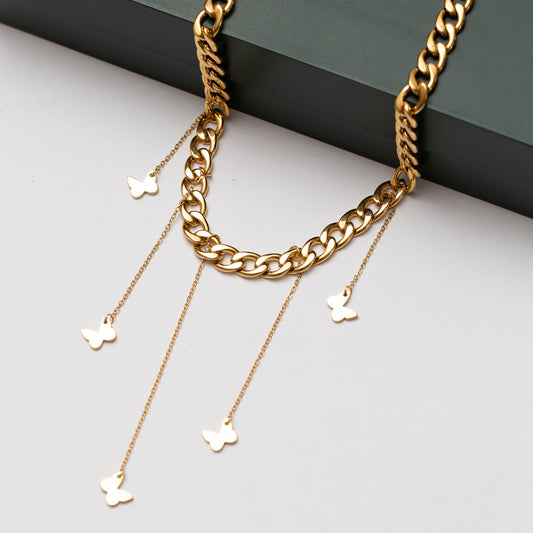 Collier Acier Tendance