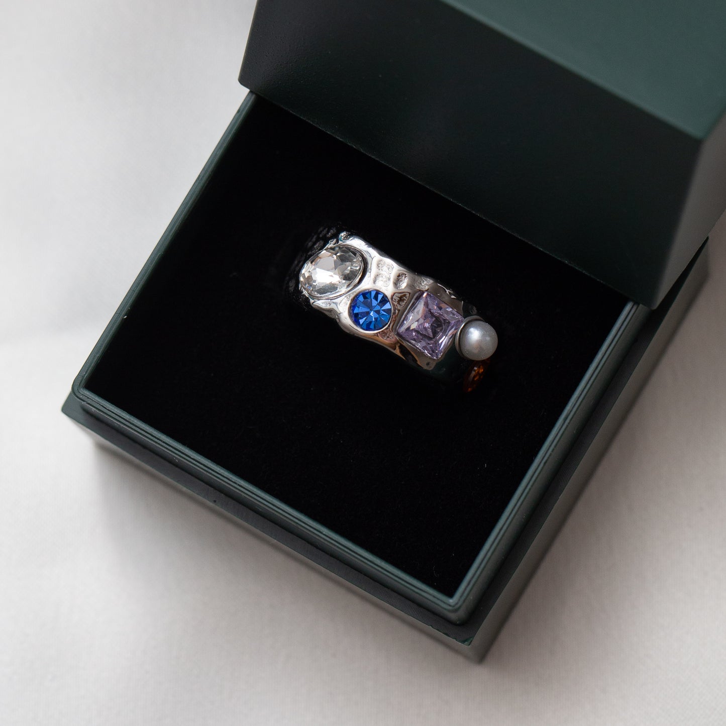 Bague Acier Tendance