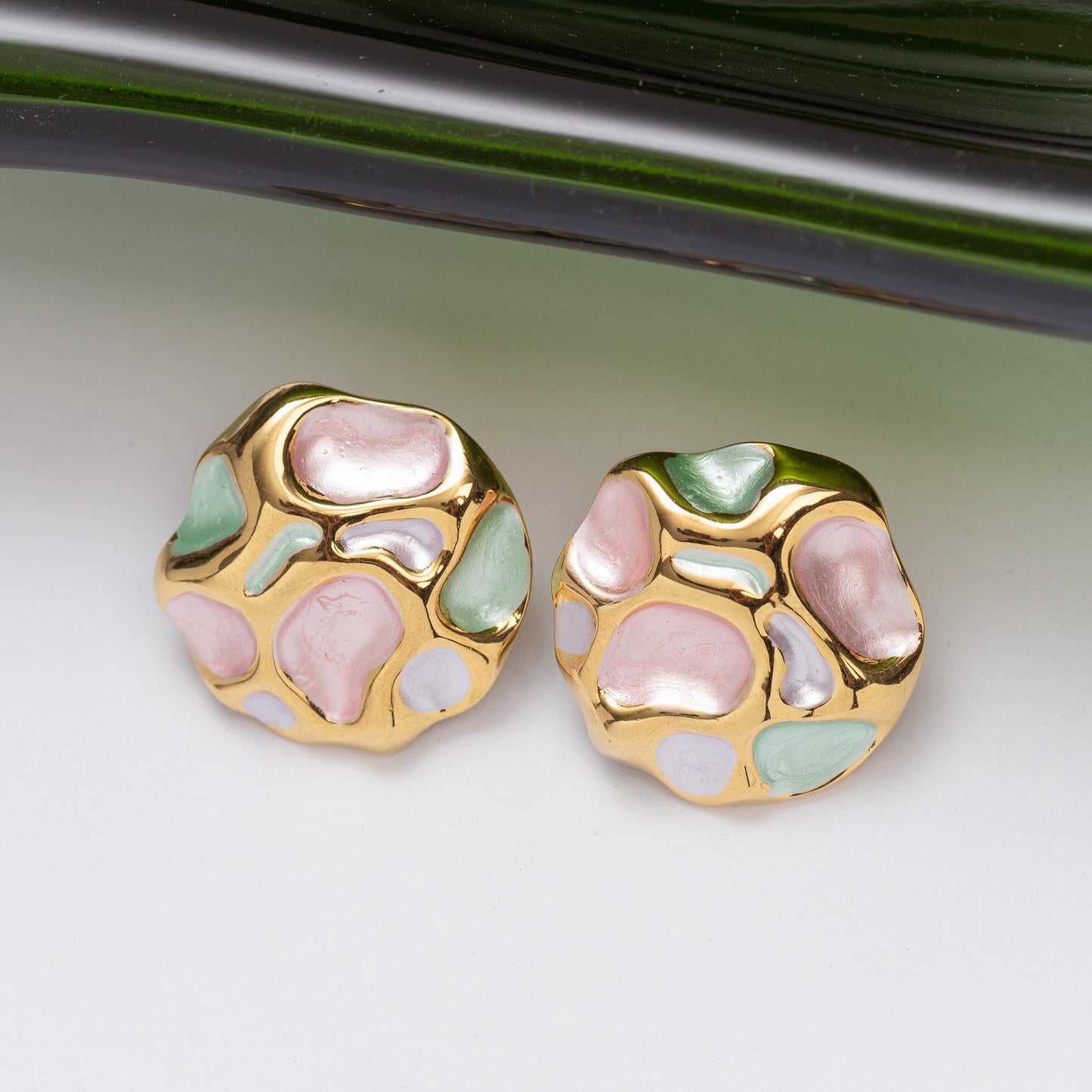 Boucles d'oreilles en acier