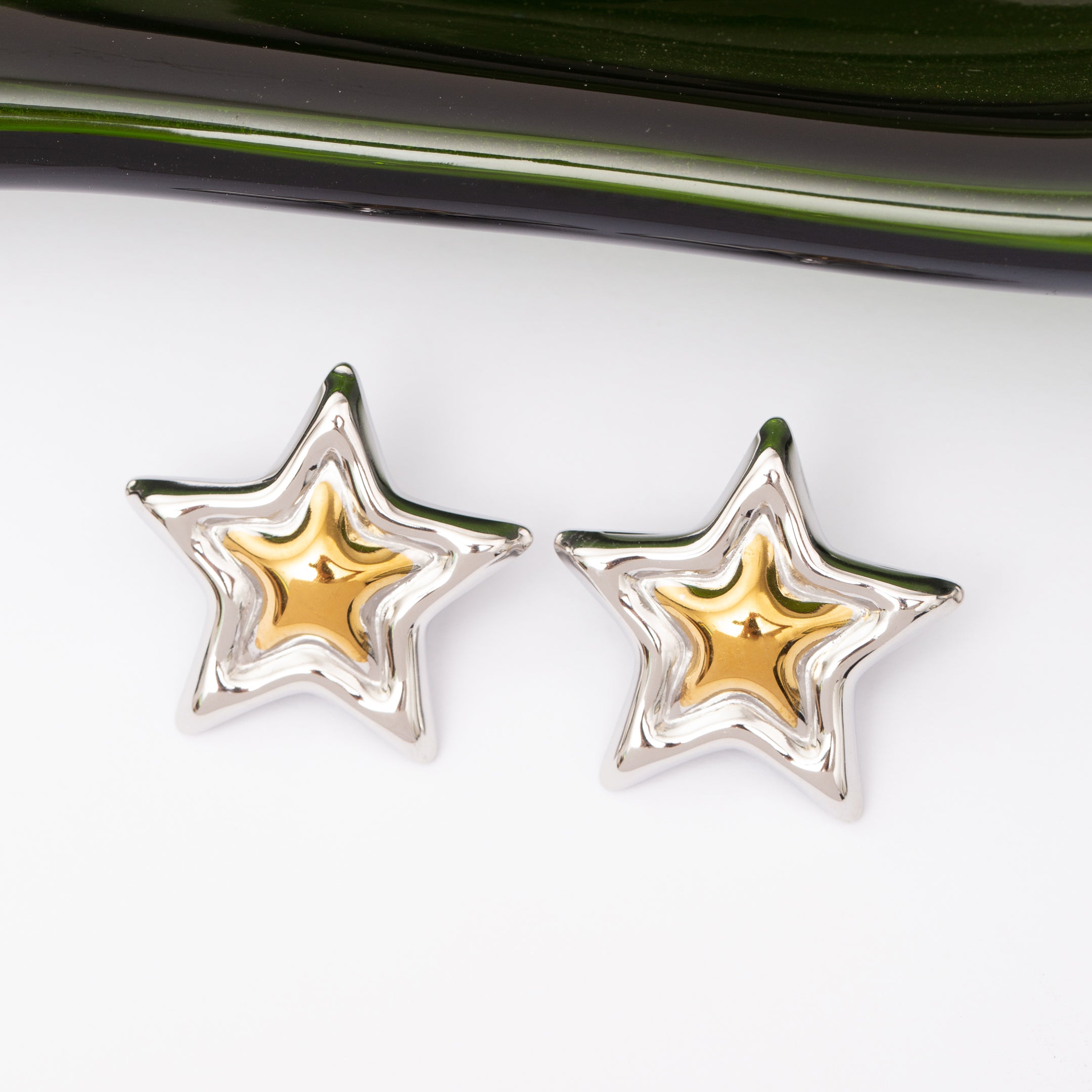 Boucles d'oreilles GLOW en acier inoxydable