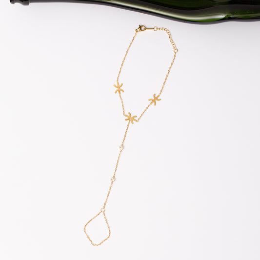 Chaine de mains Link & Glow en acier inoxydable