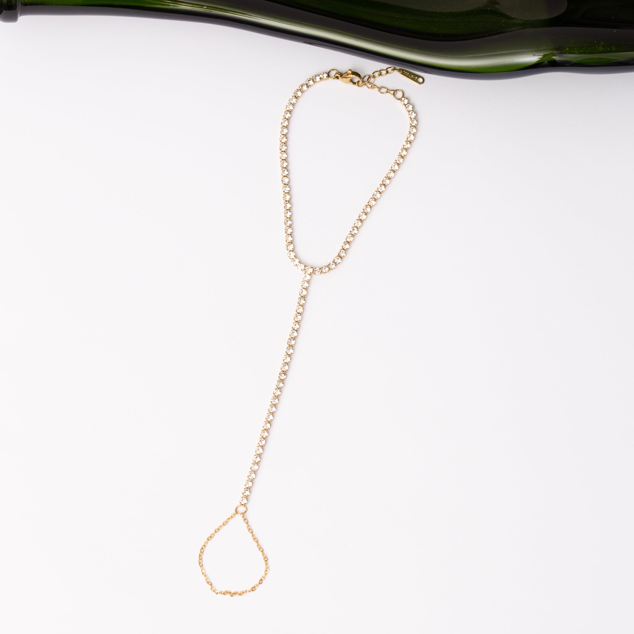 Chaine de mains Link & Glow en acier inoxydable