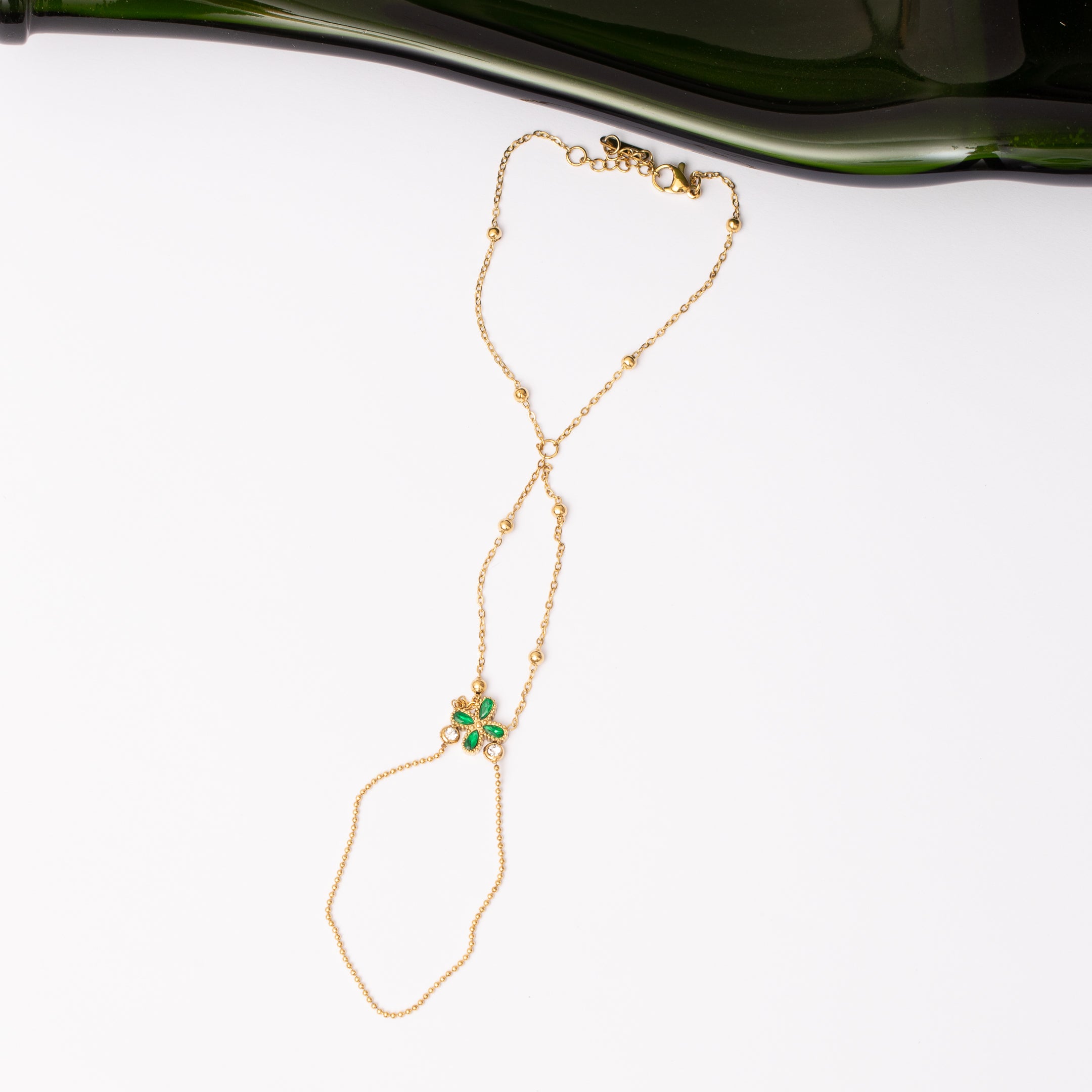 Chaine de mains Link & Glow en acier inoxydable