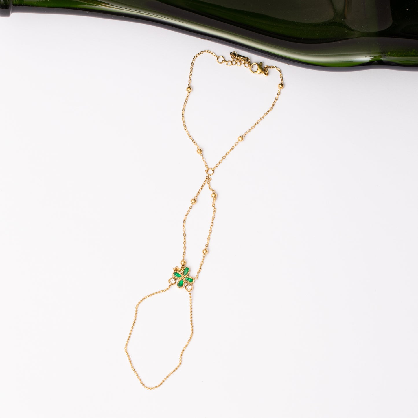 Chaine de mains Link & Glow en acier inoxydable