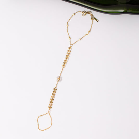 Chaine de mains Link & Glow en acier inoxydable