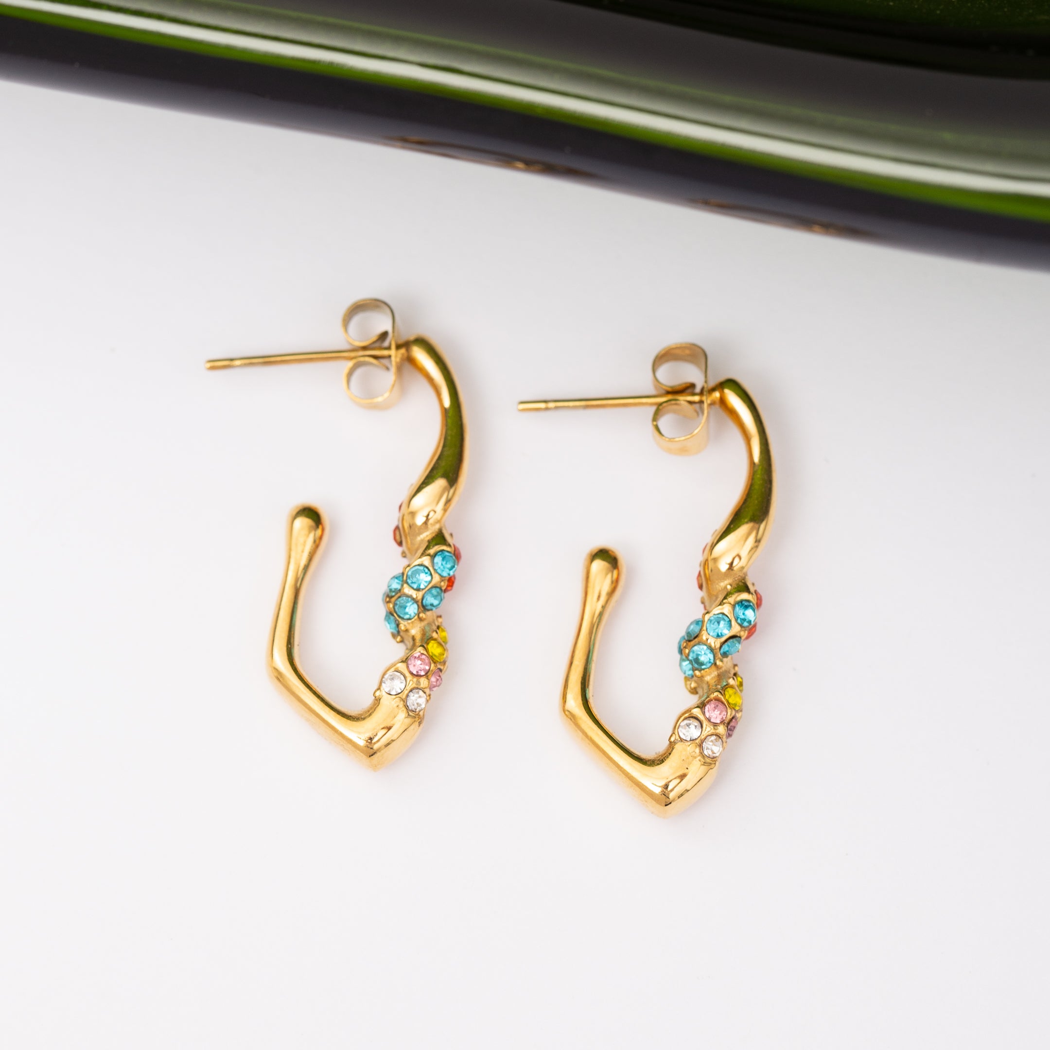Boucles d'oreilles INOXIA en acier inoxydable