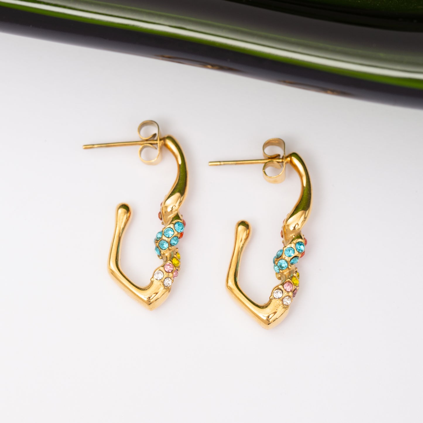 Boucles d'oreilles INOXIA en acier inoxydable
