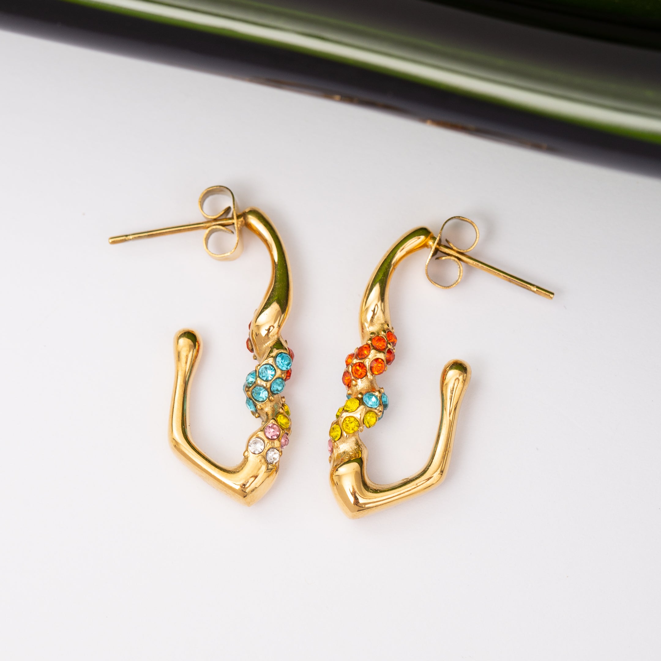 Boucles d'oreilles INOXIA en acier inoxydable