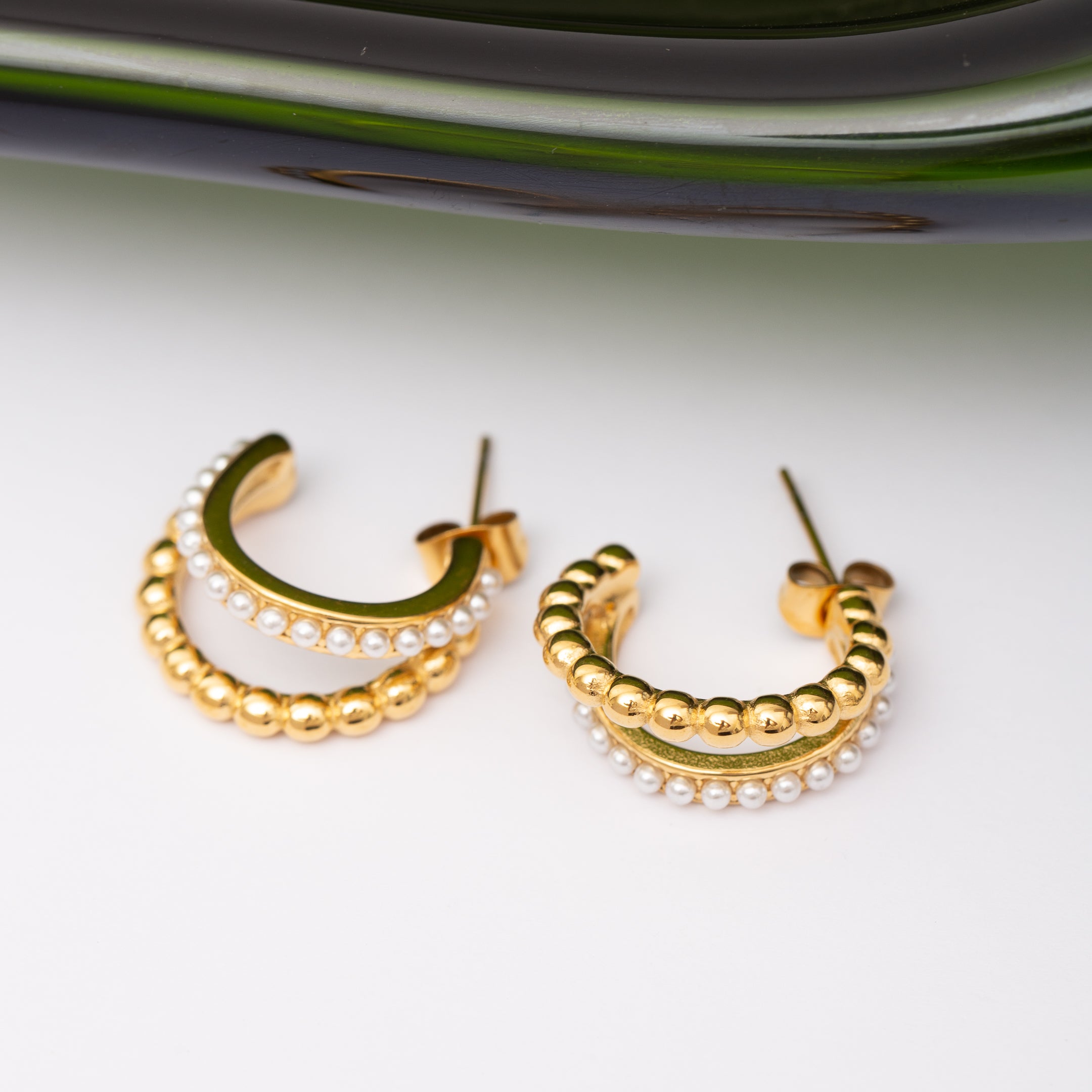 Boucles d'oreilles INOXIA en acier inoxydable