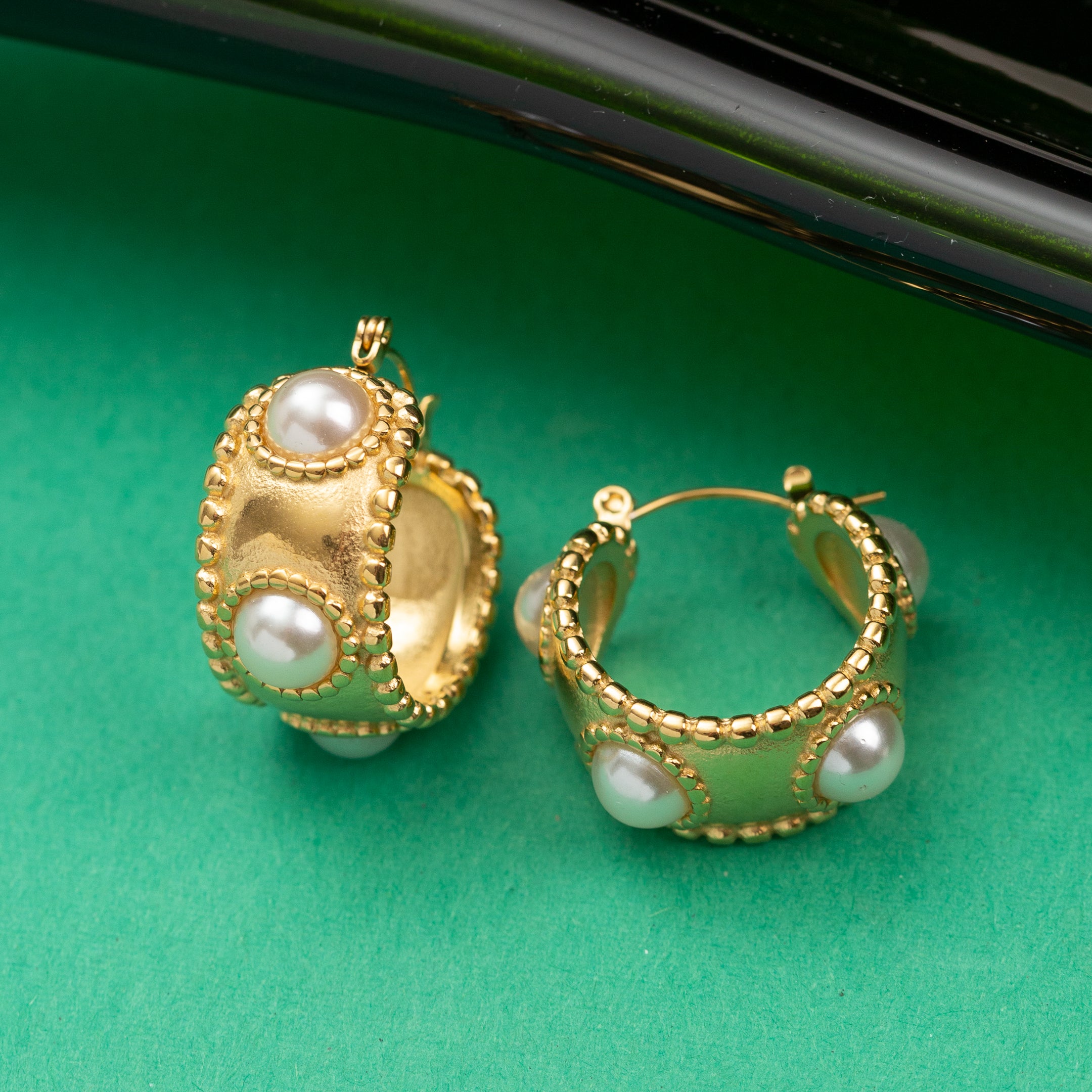 Boucles d'oreilles en acier inoxydable garanties