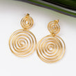 Boucles d'oreilles Pureté dorée en acier inoxydable garanties