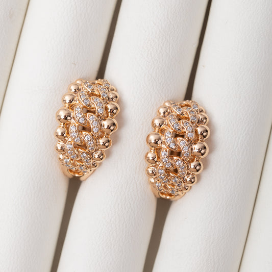 Boucles d'oreilles Fine Glow en plaqué Or