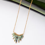 Collier Inoxy en acier inoxydable garanti - Pierre Turquoise Africaine