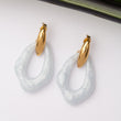 Boucles d'oreilles Monogramme en acier inoxydable garanties