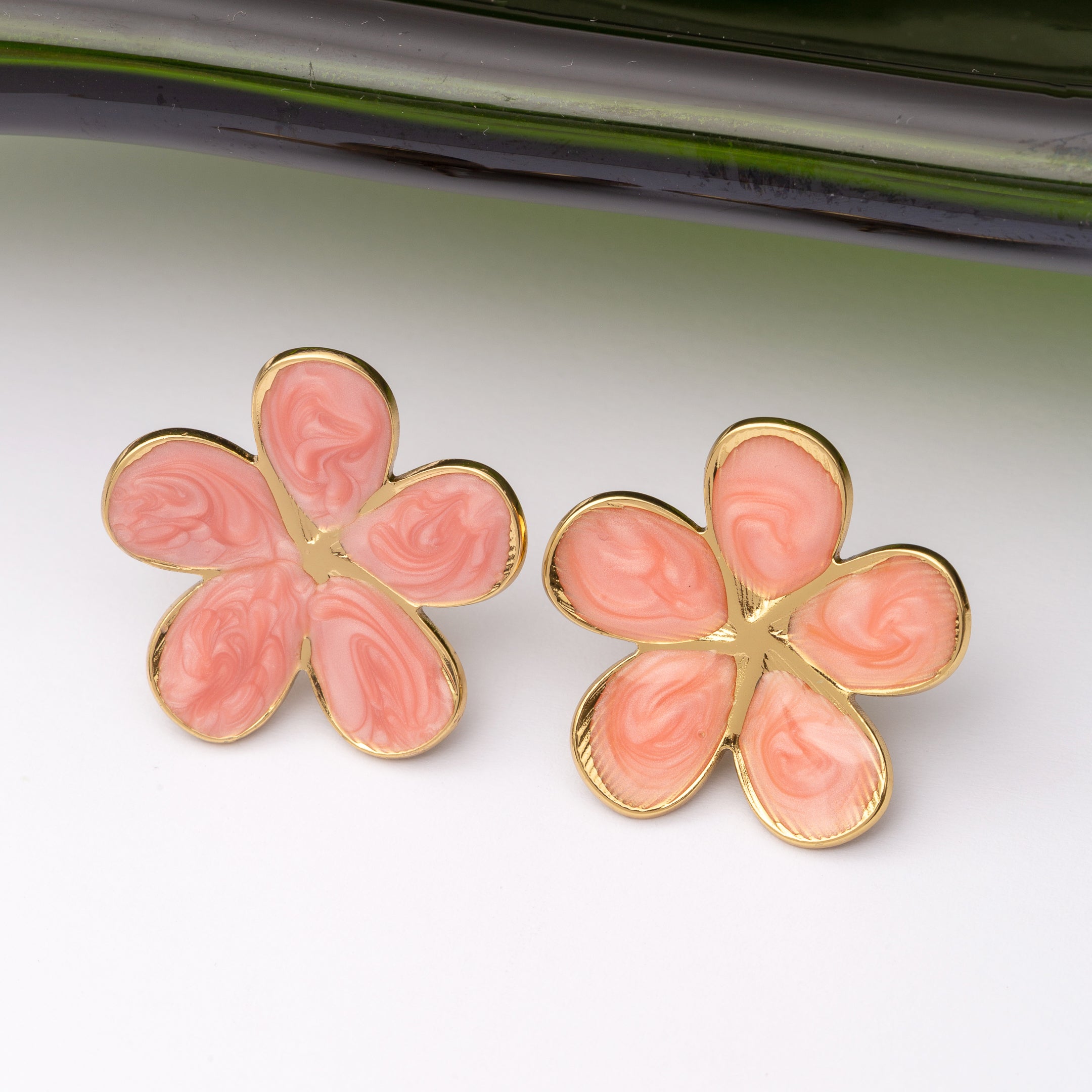 Boucles d'oreilles Flower en acier inoxydable garanties
