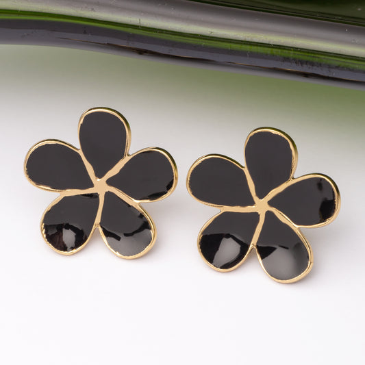 Boucles d'oreilles Flower en acier inoxydable garanties