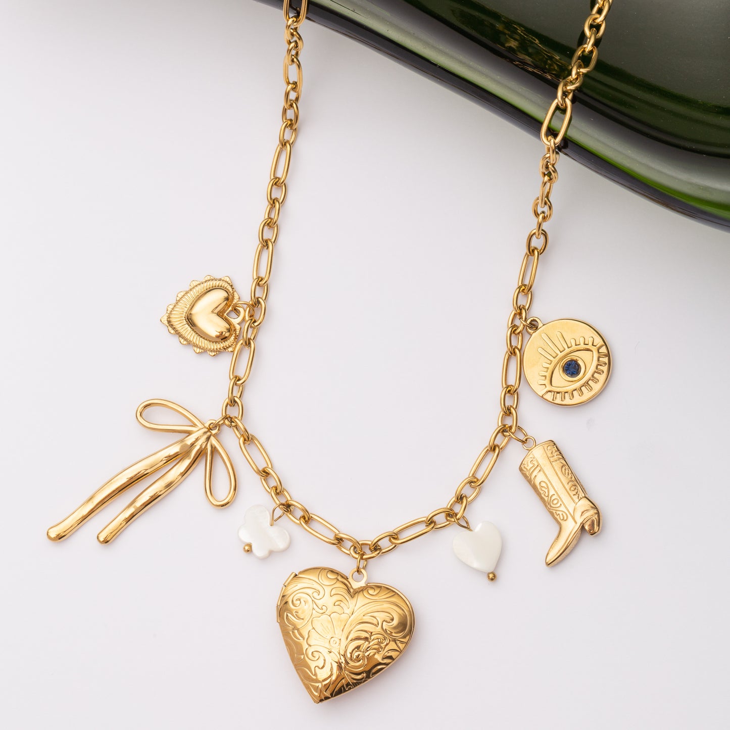 Collier Charms en acier inoxydable garanti
