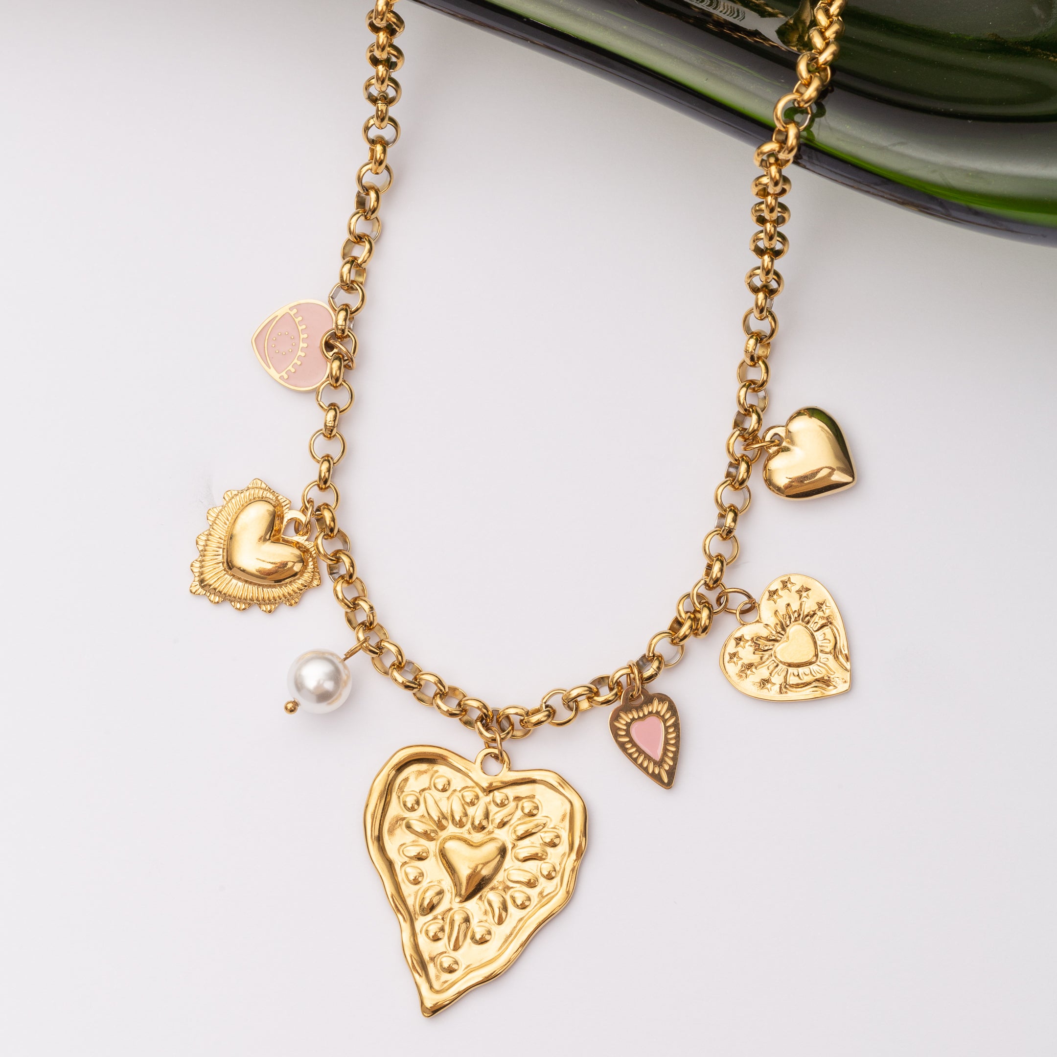 Collier Charms en acier inoxydable garanti