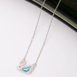 Collier SWAN en acier inoxydable garanti en promotion - Couleur argentée