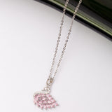 Collier SWAN en acier - Couleur Argentée - En Promotion
