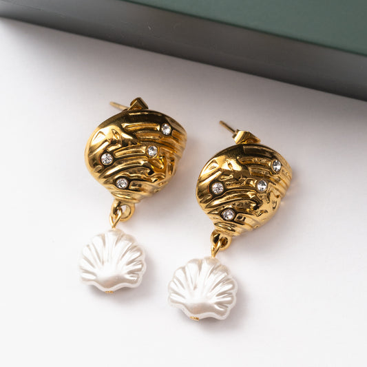 Boucles d'oreilles en acier tendance