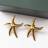 Boucles d'oreilles en acier tendance