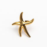 Bague en acier tendance - Taille standard