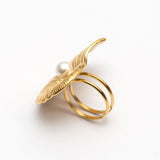Bague en acier tendance - Taille standard