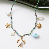 Collier en acier monté sur cordon
