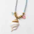 Collier en acier monté sur cordon
