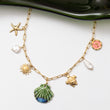 Collier estival en acier avec plusieurs pendentifs