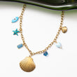 Collier estival en acier avec plusieurs pendentifs