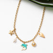 Collier estival en acier avec plusieurs pendentifs
