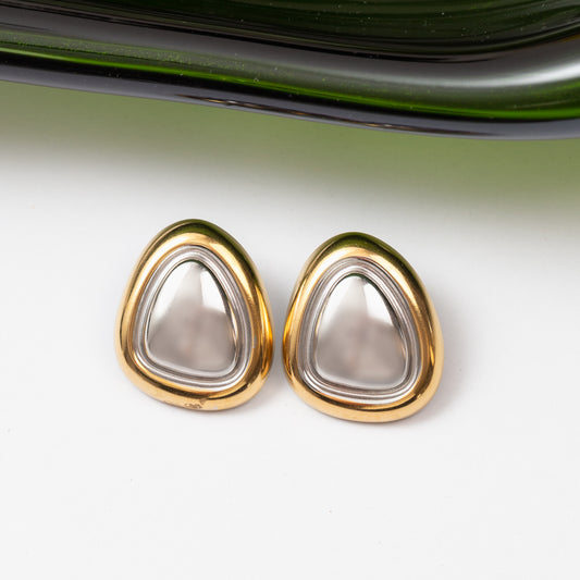 Boucles d'oreilles en acier