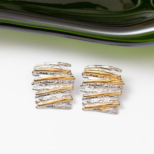 Boucles d'oreilles en acier